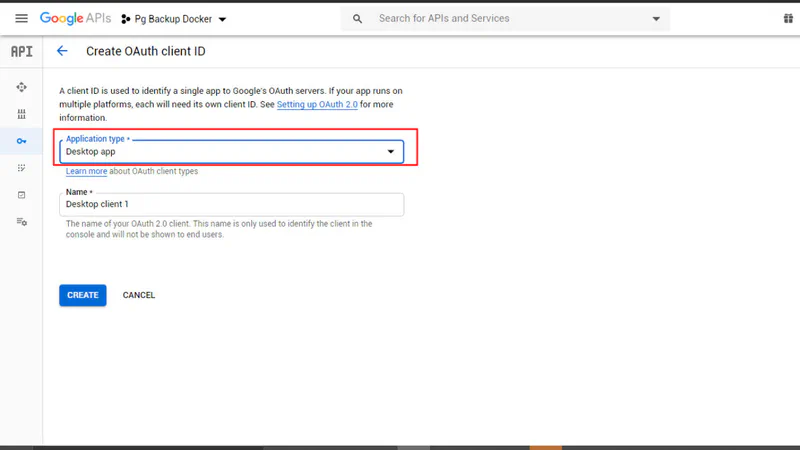 Backup postgres databse to Google