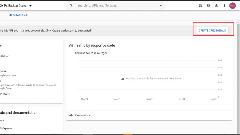 Backup postgres databse to Google