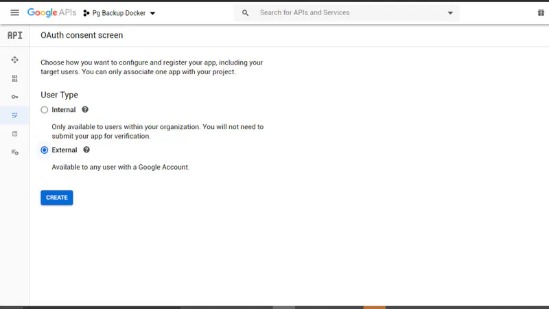 Backup postgres databse to Google