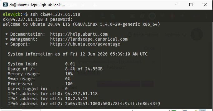 How to SSH into a Server