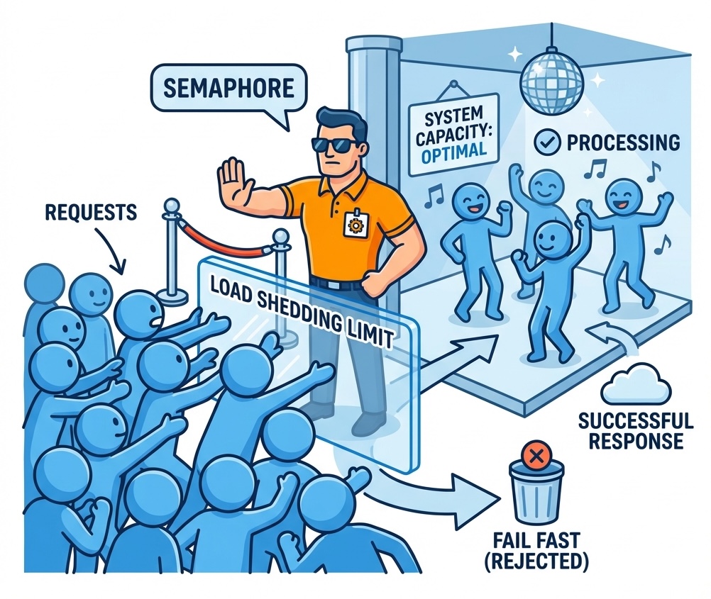Fail Fast / Load Shedding Diagram