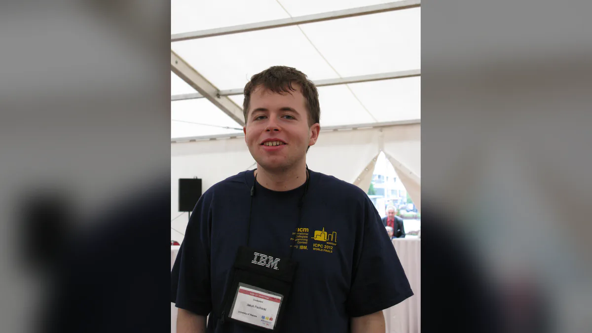 Photograph of Jakub Pachocki, chief scientist of OpenAI, taken in 2012.