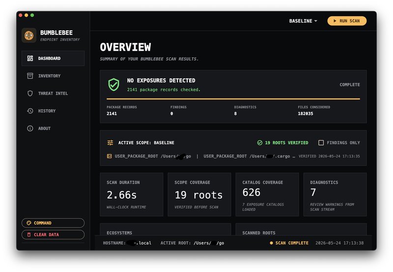 Bumblebee UI Dashboard Layout