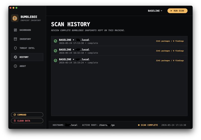 Bumblebee UI History