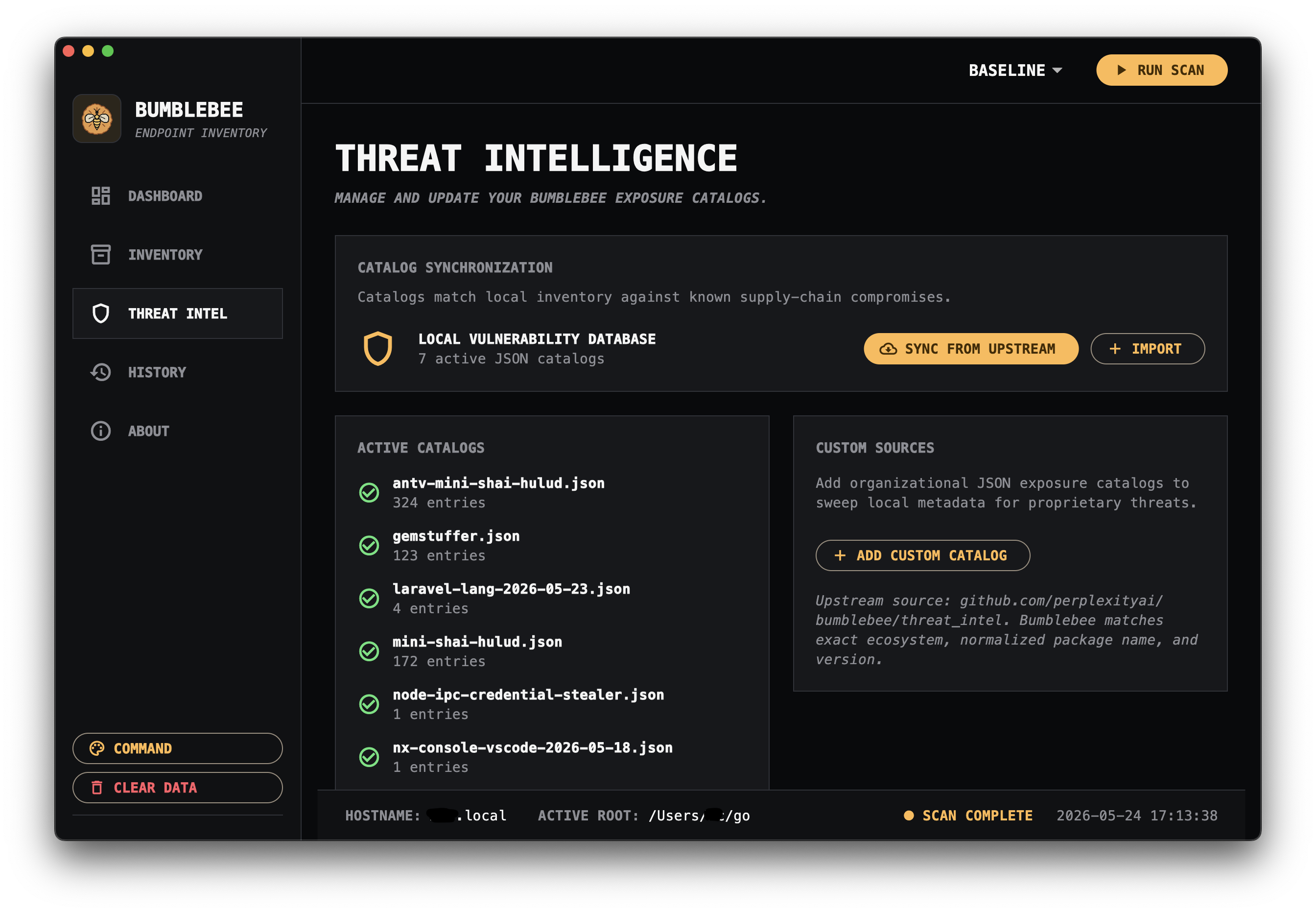 Bumblebee UI Threat Intel
