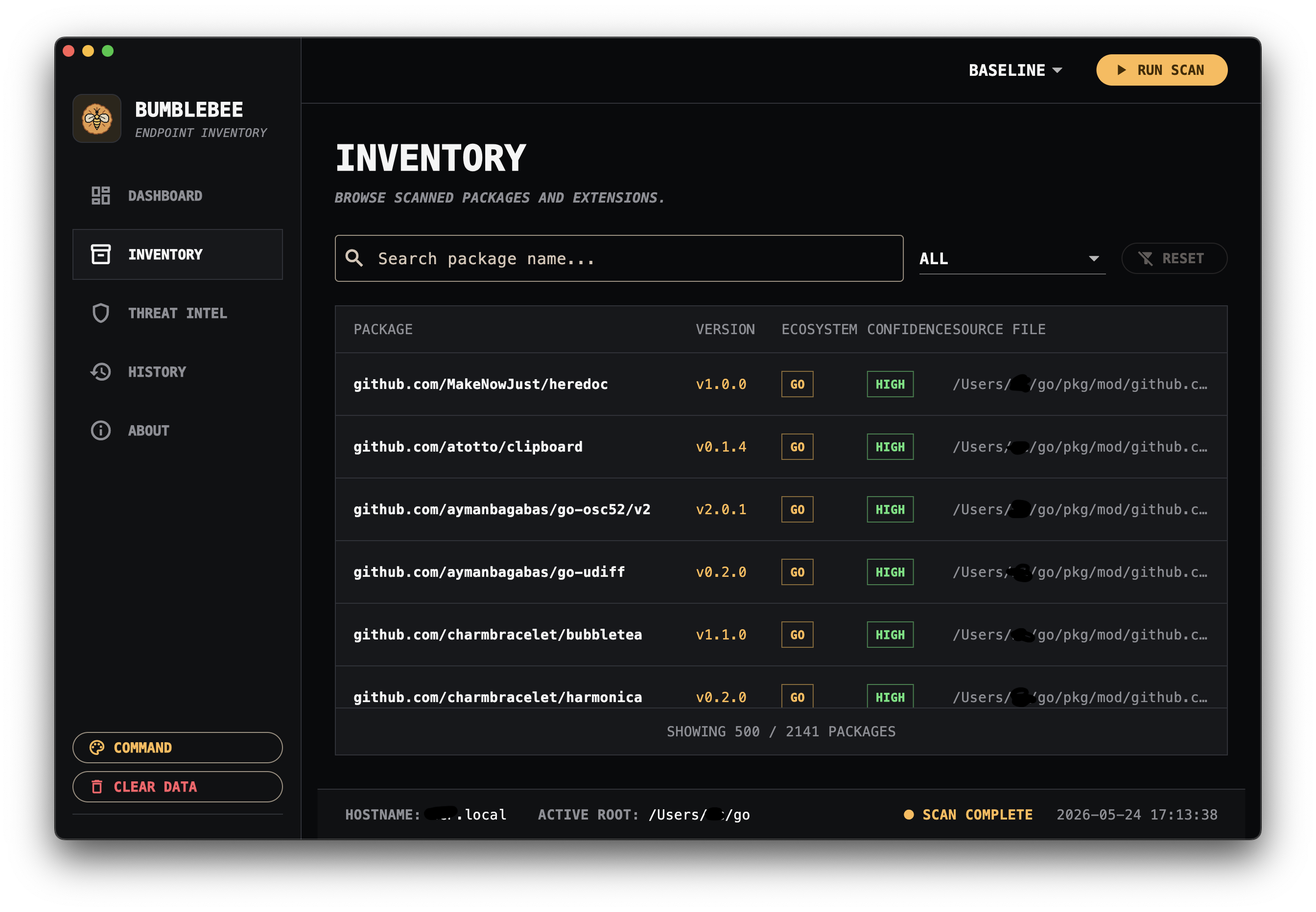 Bumblebee UI Inventory Layout
